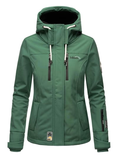 Marikoo dames softshelljas – Kleine Zicke, warm met capuchon & fleecevoering