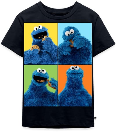 Sesamstraat Koekiemonster Kunst Premium T Shirt Kinderen