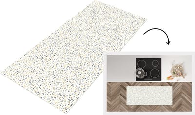 Keukenloper - Loper keuken - Patronen - Confetti - Pastel - 120x50 cm - Keukenloper vinyl