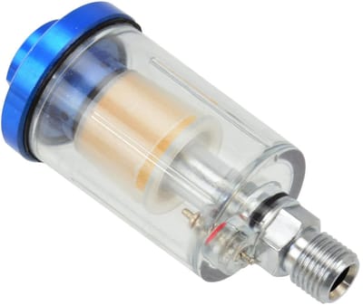 GEKO In-line waterfilter - herbruikbaar - werkdruk 0-12 bar - luchtinlaat/uitlaat 6,35 mm