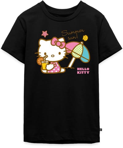 Hello Kitty Op Het Strand Onder Een Zonnescherm Premium T-Shirt Tiener