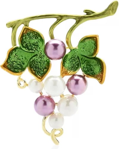 N3 Collecties Emaille Parel Druif Broches Voor Dames Unisex