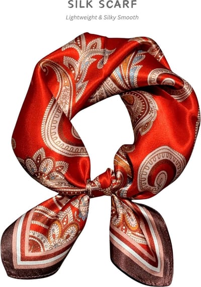S_50CM Zijde Elegantie 100% Moerbei zijden Vierkante Sjaal Cadeauverpakking