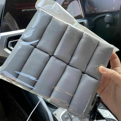 Autopolijstsponzen - Applicator pads - Lakverzorging - Minimale absorptie - 10 stuks 8 cm - Grijs