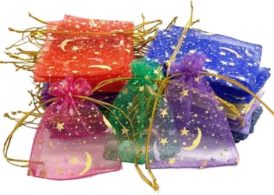 Set van 100 Organza Cadeautasjes, Kleine Tassen voor Trouwerijen, Feestjes en Evenementen