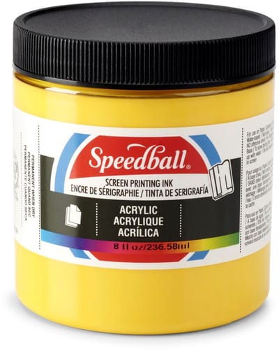 Acrylic ink medium yellow screen printing - Speedball