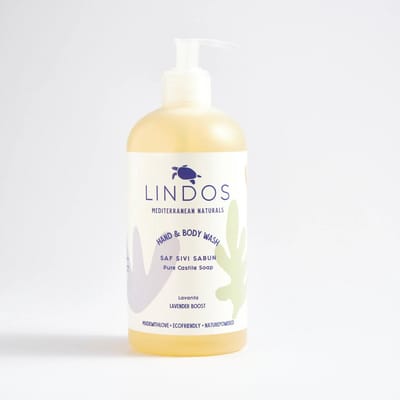 Lindos Naturals Pure Vloeibare Castillezeep - Lavendel - 600 ml