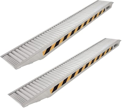 TRUTZHOLM - Heavy-Duty Oprijplaten Set - 255 cm - 3.300 kg - Aluminium - 30,5 cm Breed - Professionele Zware Oprijplaten (2 stuks)