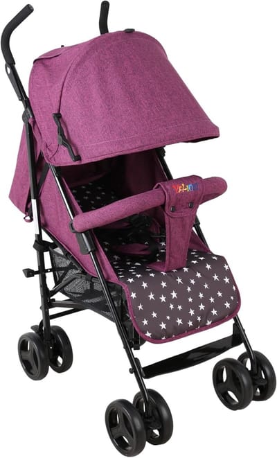 Inklapbare Kinderwagen Voor Kinderen Tot 15 Kg Met 5 Ligposities En 360° Wielen