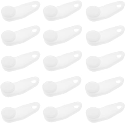 Dailygoods- Gordijnhaken 100 Stuks - Gordijn Glijders - Gordijnringen - Plooihaken - Kunststof - Wit - Gordijnglijders