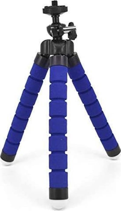 Doodadeals ® Octopus Mini Tripod -Geschikt voor Iphone en Samsung - Mini Statief - Tafelstatief - Tripod Telefoon - Ook Camera & GoPro - Blauw