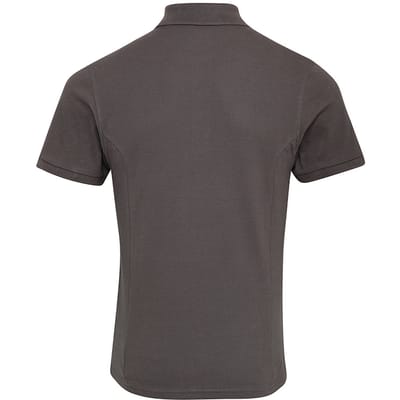 Premier Heren Coolchecker Plus Piqu Polo Shirt (Donkergrijs)