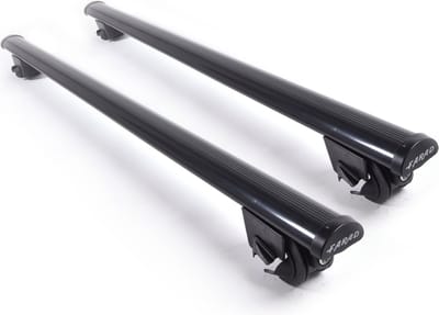 Dakdragers geschikt voor Hyundai Santa Fe vanaf 2024 open dakrailing - Staal breed - 75kg Laadvermogen - Merk Farad