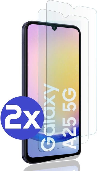 Premium Screenprotector Geschikt Voor Samsung A25 - Gehard Glas - 2 Stuks