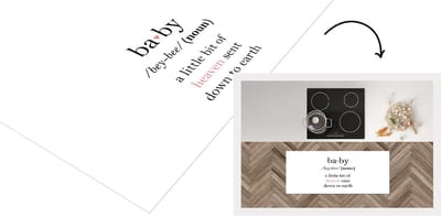 Keukenloper - Loper keuken - Spreuken - Baby - Meisjes - Quotes - Geboorte - 120x50 cm - Keukenloper vinyl