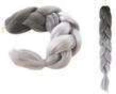 Soulima Synthetische Vlechtjes Ombre in Grijs - Stijlvol en Trendy - 60 cm