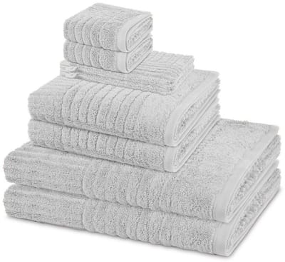Ross Sonstiges 2 X washandjes 2 X gasten- 2 X douche- 2 X handdoek - in set 8 pack Carre
