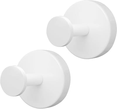 Set van 2 Herbruikbare Zuignap Haken - Waterdichte Wandhaken voor Badkamer, Keuken en Tegels - Maximaal 3 kg, Geen Boren Nodig