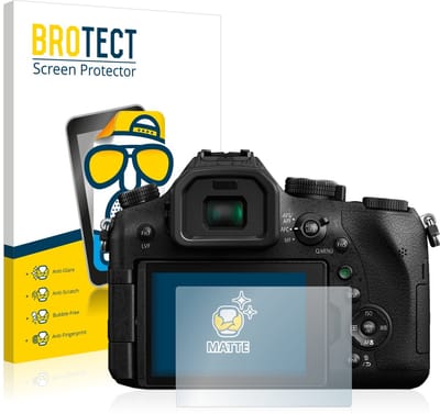 BROTECT - Screenprotector voor Panasonic Lumix DMC-FZ2000 - Folie Beschermfolie matte 2 Stuks