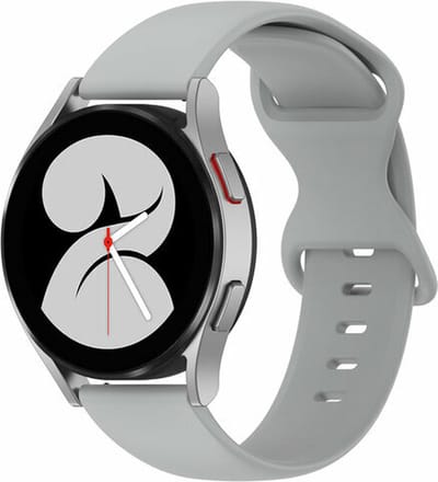 By Qubix - Geschikt voor Garmin bandje - Geschikt voor Garmin Vivomove 3 / HR / Luxe / Sport / Style / Trend - Solid color sportband - Grijs - Smartwatch bandje 20mm