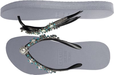 Uzurii | Teenslippers | Dames | Zilver | Maat 39/40