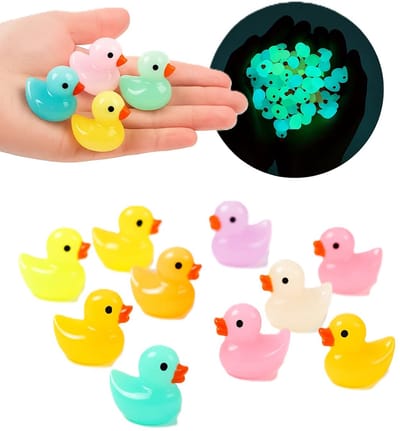 10x Mini Eendjes | Miniatuur Resin Eendjes in 10 Kleuren | Voor Poppenhuis, Aquarium, Tuin, Feestdecoratie & Knutselprojecten – 1,5 x 1,5 cm