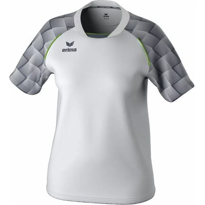 Erima Evo Star Shirt Korte Mouw Dames - Wit / Slate Grey | Maat: 42