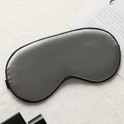 Jumada's - Premium zacht zijden slaapmasker - Verduisterend - Grijs - Verkrijgbaar in veel verschillende kleuren