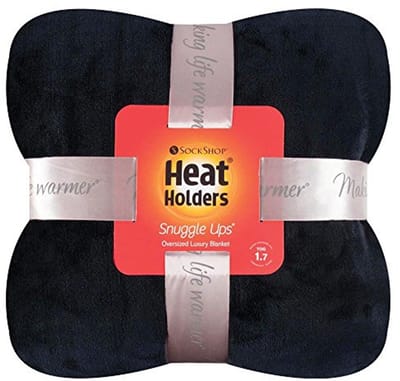 Luxe Thermische Fleece Deken Extra Warm 1.7 TOG Zwart 180x200 cm