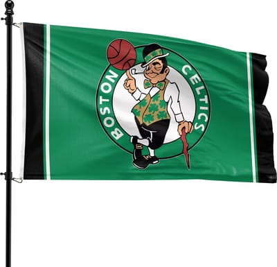 VlagDirect - Boston Celtics vlag - Boston Celtics basketbalteam vlag - 90 x 150 cm.