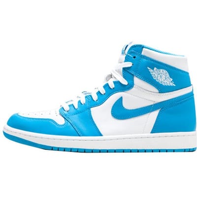 Air Jordan 1 Retro High OG UNC Heren Sneakers Wit Donker-Poederblauw 555088-117 43 blue