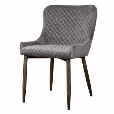 Tower Living Oledo Stoel - fabric Bluvel 14 grey