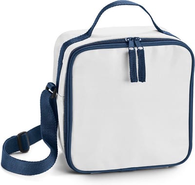 Kleine koeltas voor lunch - wit - 20 x 20 x 11 cm - 4.5 liter - Koeltassen