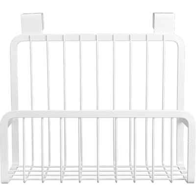 Panier suspendu pour armoire de cuisine, salle de bain, porte, rangement suspendu white