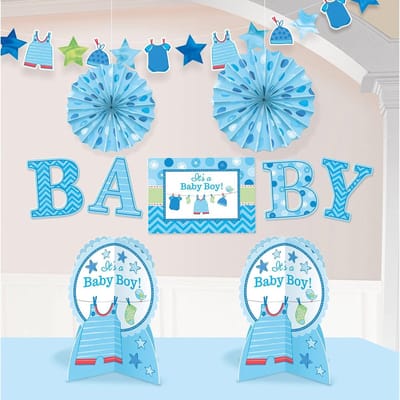 Amscan Babyshower Decoratiepakket 'it's A Boy' 10-delig