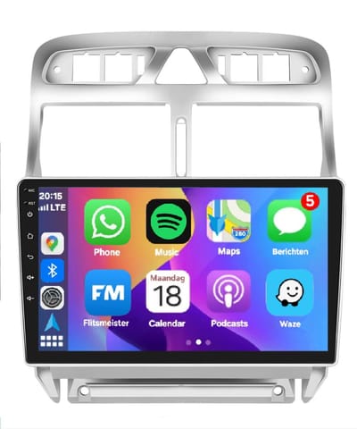 Autoradio 2/32GB met Carplay en Android auto | Geschikt voor Peugeot 307 2001-2014 | Radio scherm met Navigatie | 2001 2002 2003 2004 2005 2006 2007 2008 2009 2010 2011 2012 2013 2014 | 307SW 307CC