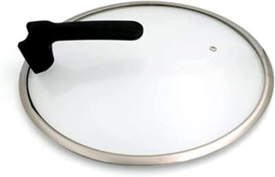Pan Deksel - Gehard Glas - Koken - Met Stoomuitlaat - 32cm - Zilver