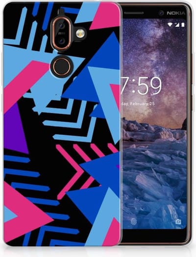 Nokia 7 Plus TPU Hoesje Funky Triangle