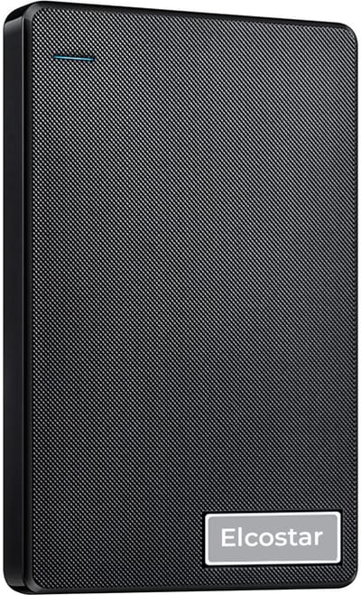 Elcostar Externe harde schijf 500 GB - HDD - Externe SSD - Harde schijf extern - Externe harde schijven - Geschikt voor Windows, Mac & Smartphone - Inclusief USB kabel