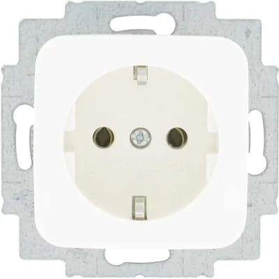 Busch Jaeger Inbouwstopcontact Si Reflex Met Aarde (randaarde) 1-polig Wit Ip20