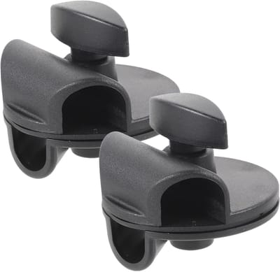 Microfoonclips - Standaard Klemmen - Muziek Opnemen - Universele Pasvorm - 2 Stuks - Zwart