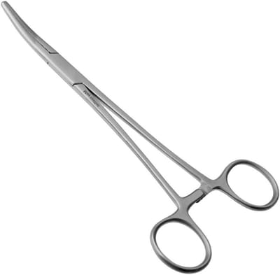 Klem Gebogen - Grijper Staaf - Laboratorium Opstelling - Roestvrij Staal - 20 cm - Zilverkleurig