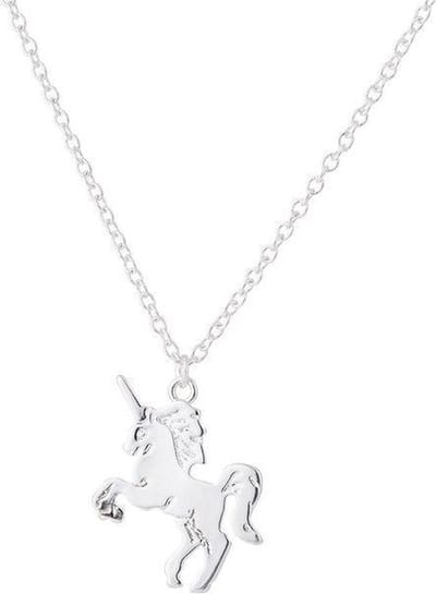 24/7 Jewelry Collection Eenhoorn Ketting - Zilverkleurig