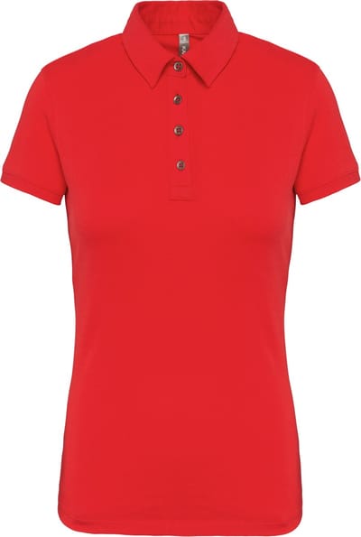 Kariban Damespolo korte mouwen van jersey K263 - Red - XXL