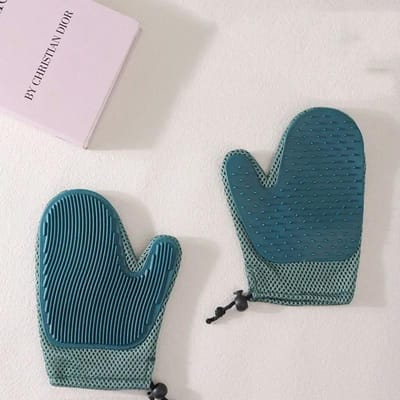 Katten Haarhandschoen & Vachtverwijderaar Handschoen, Hondentrimhandschoen Borstel voor Ruitijd, Huisdier Haarverwijderaar Handschoen voor Schoonmaker, trimhandschoen gray