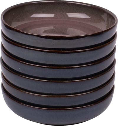 Kade 171 Vila Nova diepe borden 6 stuks 18,5 cm - pastaborden stoneware blauw roze