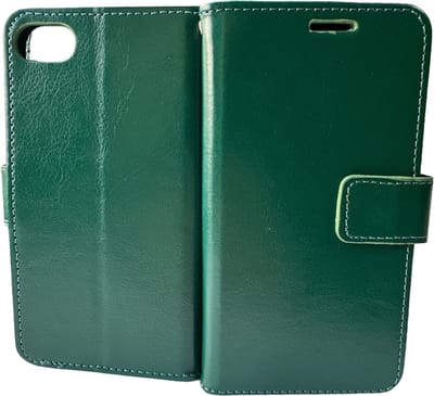 Portemonnee Book Case Hoesje Geschikt voor: iPhone 7 / 8 / SE 2020 / SE 2022 - groen
