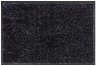 MD Entree - Deurmat - Schoonloopmat - Soft&Clean - 40 x 60 cm - Antraciet - Vloerkleed - Met antislip - Machine wasbaar - Vocht absorberend - Hoge dichtheid 600gr/m2