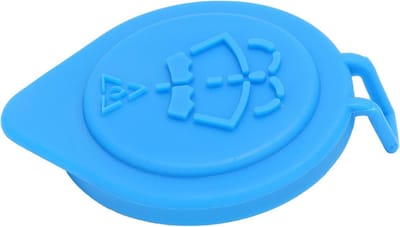 Ruitensproeier Fles Dop - Reservoir Dop - Auto Onderhoud - Corrosiebestendig ABS - 9x7x2 cm - Zwart