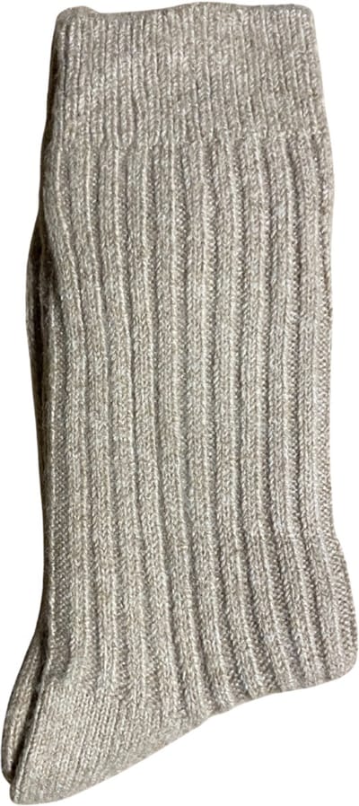 green-goose Alpaca Damessokken - Beige - Maat 39-42 - Alpaca Sokken voor Dames - 1 Paar - 95% Alpaka Wol